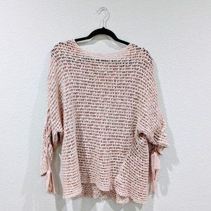 Dreamers Blush Pink Flowy Sweater/Shawl